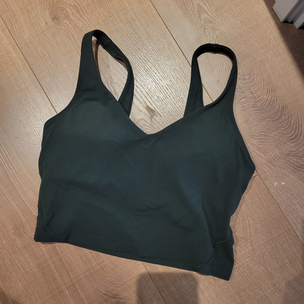Lululemon Athletica Dark Green Sports Bra
